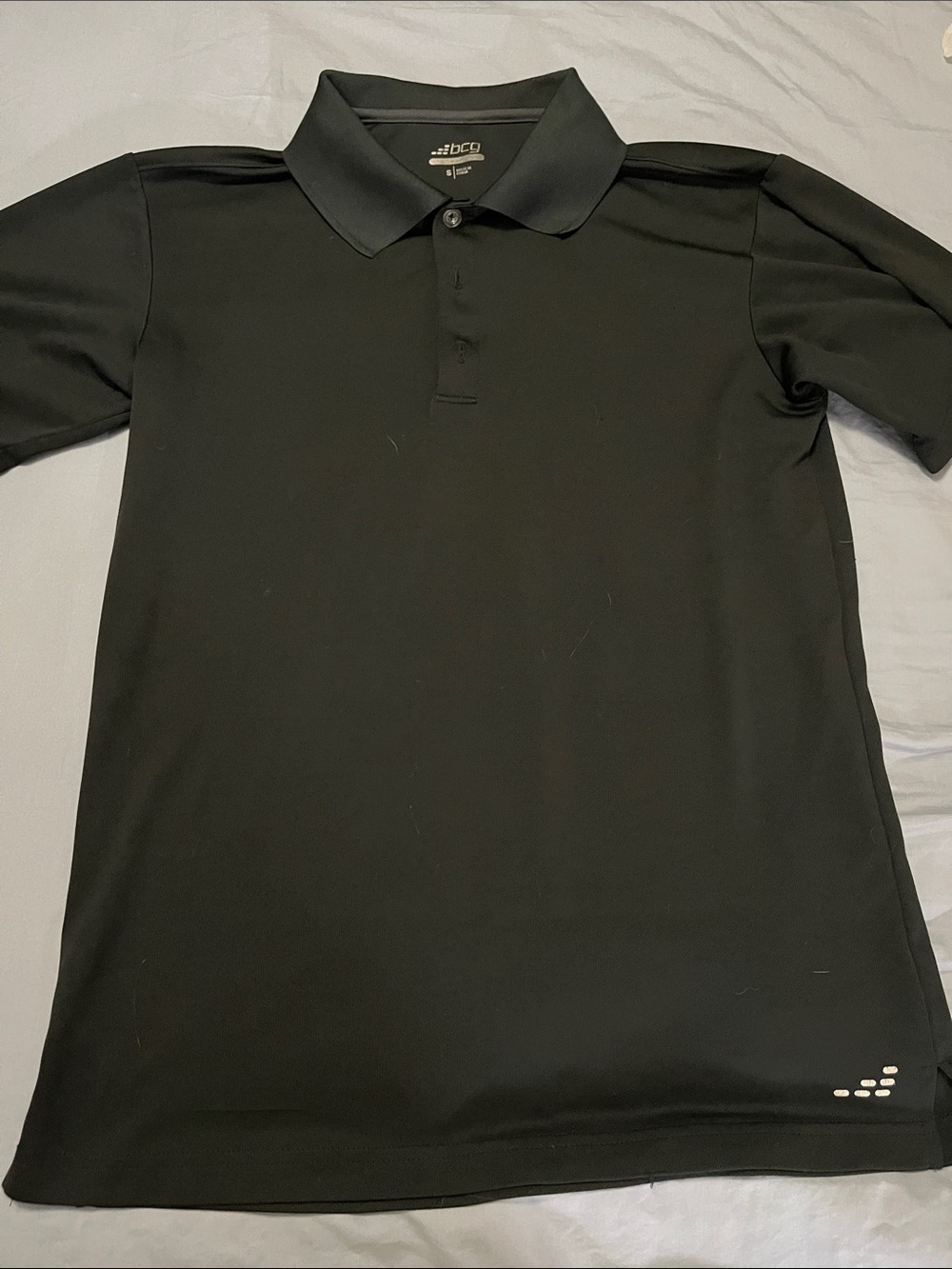 bcg Men’s Black Athletic Polo Shirt